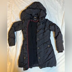 Steve Madden Women's Long‎ Chevron Puffer
Jacket Winter with Hood